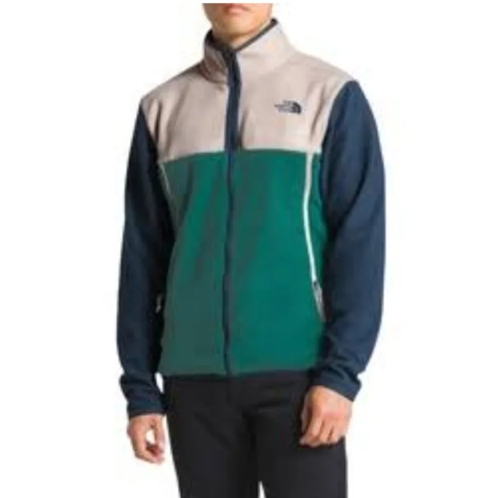 The North Face Glacier Alpine Fleece‎ Jacket Men’s Medium Green/Blue EUC